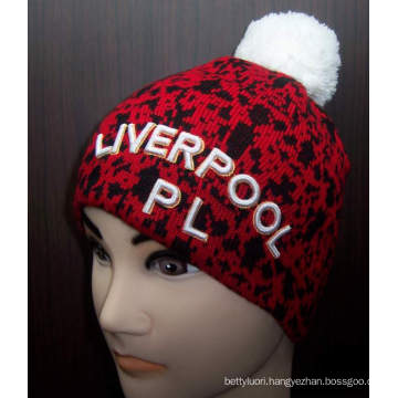 Customized Winter Knitted Beanie Hat with Spandex (1-2256/57/58)